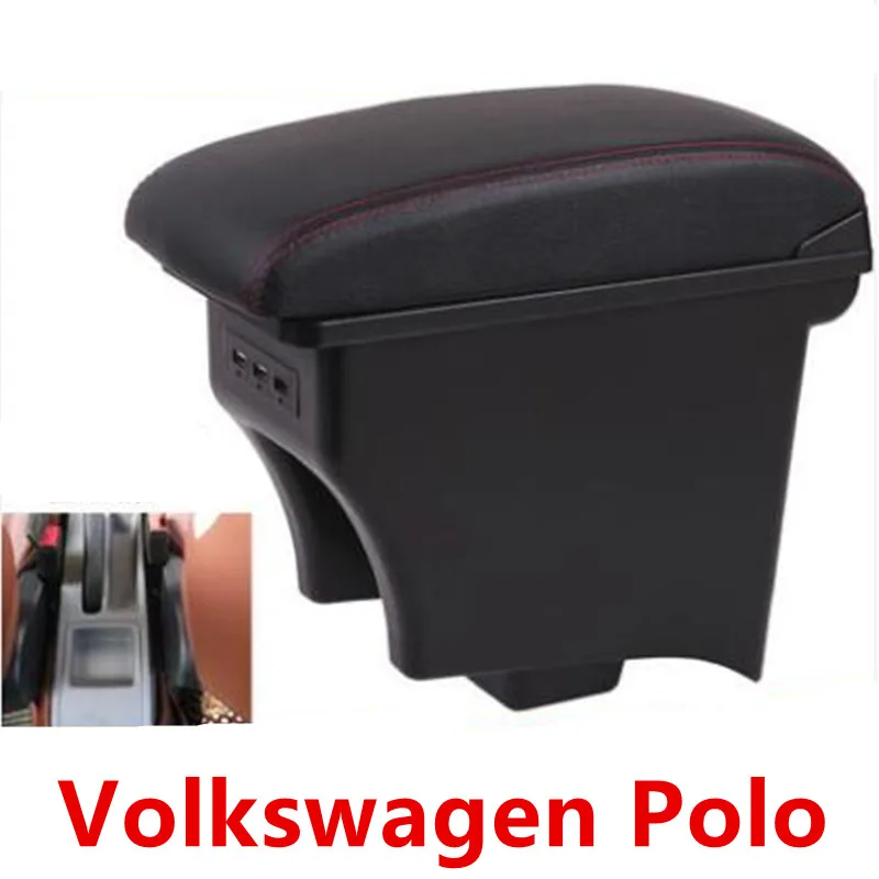 Подлокотник для Volkswagen Polo V Универсальный 2009 2018 Центральная Автомобильная консоль