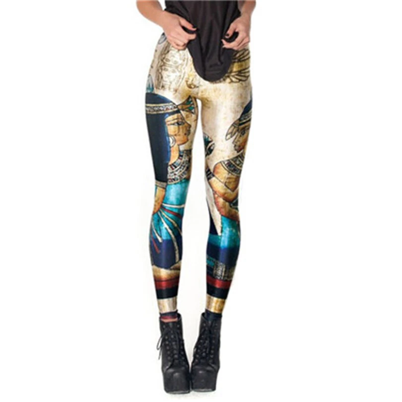 

CUHAKCI Sexy Women Push Up Pants Printing 3D Printed Leggings Fitness Trousers Workout Leggin Tree Mujer Gym