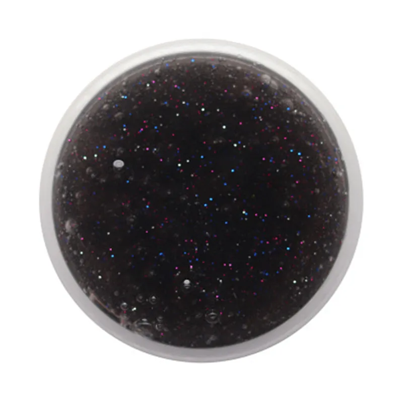 DIY Slime кристальная грязевая прозрачная Galaxy Slime Lizun Handgum антистрессовая игрушка игра Лепка глиняная шпатлевка декомпрессия детский подарок - Цвет: Black
