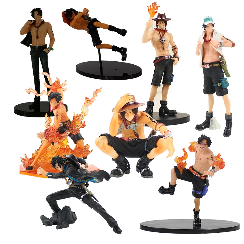 

8 видов 13-25 см King Of Artist Portgas D Ace черный костюм sculture большая колоссея морская Униформа джинсовая фигурка модель игрушка