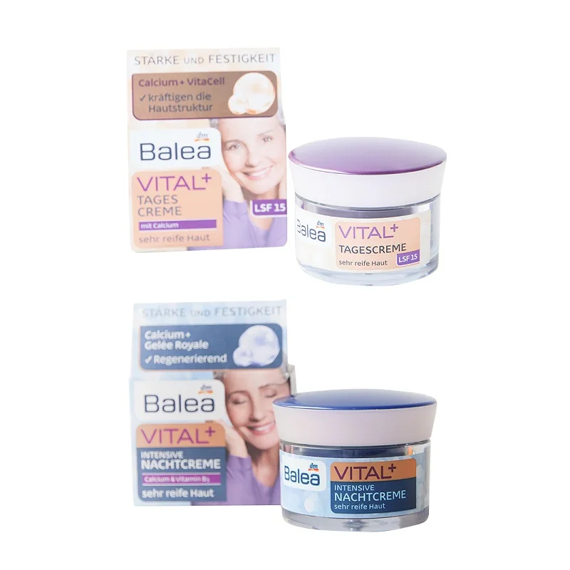 Balea Vital + дневной и ночной крем для зрелой кожи в возрасте 55 антивозрастной против