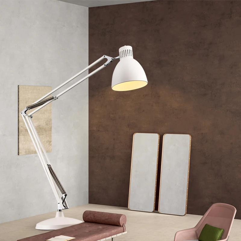 Nordic Giant Super Industrial Floor Lights Creative Design Long Arm Rocker Large Lamps for Living Room Bedroom Study | Лампы и