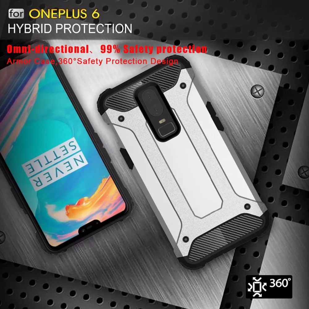 For OnePlus 6 Case Shockproof Hybrid PC Armor Anti-Shock Silicone Phone Oneplus 5 5T Shell Cover Rugged | Мобильные телефоны и