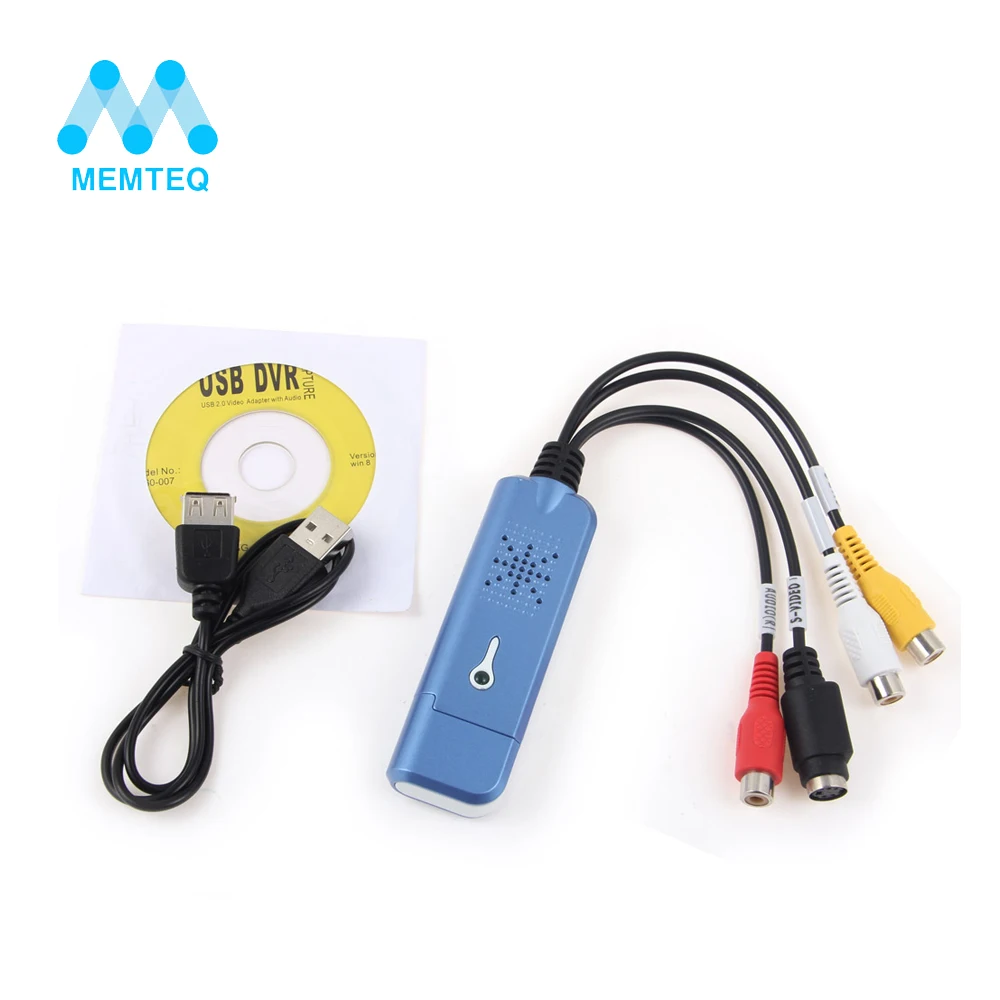 MEMTEQ ТВ Видео Аудио VHS к DVD HDD конвертер карта захвата адаптер с диском USB 2 0 EasyCap