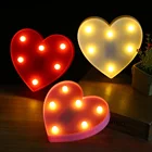 Искусственный декоративный светодиодный ночсветильник, романтический 3D шатер в виде сердца для свадебной вечеринки