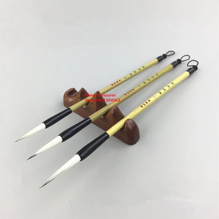 3pcs/lot,Chinese Painting Brush Liner Brush Slender Gold Calligraphy Writing