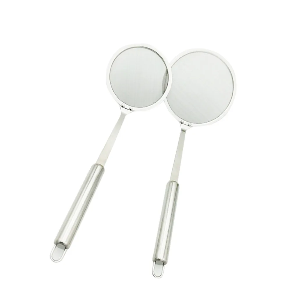 2018 Stainless Steel Mesh Hanging Oil Filter Net Strainer Scoop Spoon With hanging hole design Kitchen tools drop shipping H5 | Дом и сад