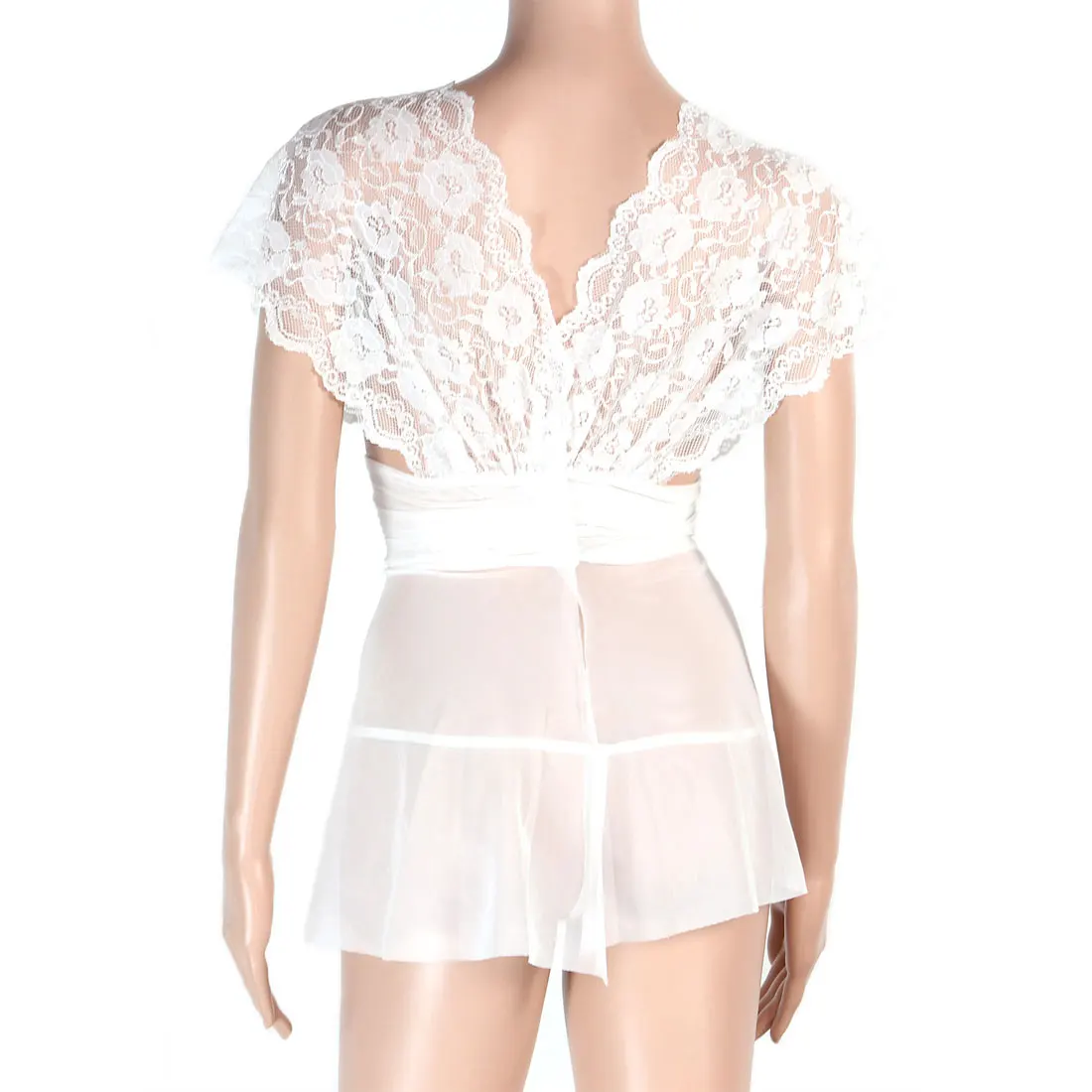 2018 hot Women Sexy Nightwear Sleepwear Dress Babydoll Lace G-String Sleevless V-Neck Fashion | Женская одежда