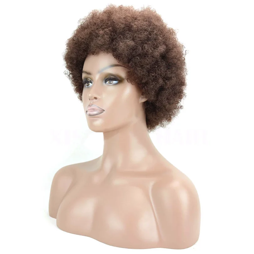Disco Afro Hair Высокое качество 60s 70s 80s хиппи афро короткие кудрявые волосы Хэллоуин