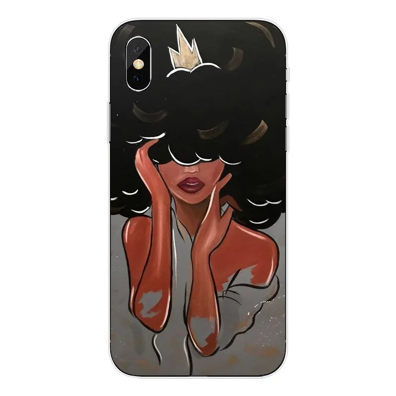 2bunz Melanin Poppin Aba Мягкий силиконовый чехол для телефона iPhone X 6 7 8 plus 5 5S se 6s Модный
