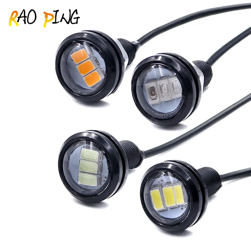 Светодиодные дневные ходовые огни Raoping 2 шт. ДХО Eagle Eye 23 мм Автомобильные