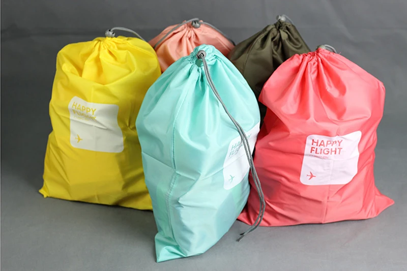 Ruputin 4 шт./компл. Путешествия Рюкзак Drawstring сухого хранения обуви прачечная, косметичка, сумка для макияжа, сумка для косметики нижнее белье Органайзер для путешествий