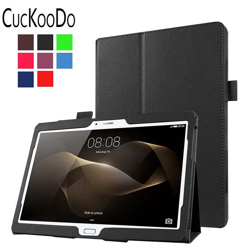 Чехол книжка CucKooDo для Huawei Mediapad M2 10 0 дюйма из искусственной кожи с подставкой
