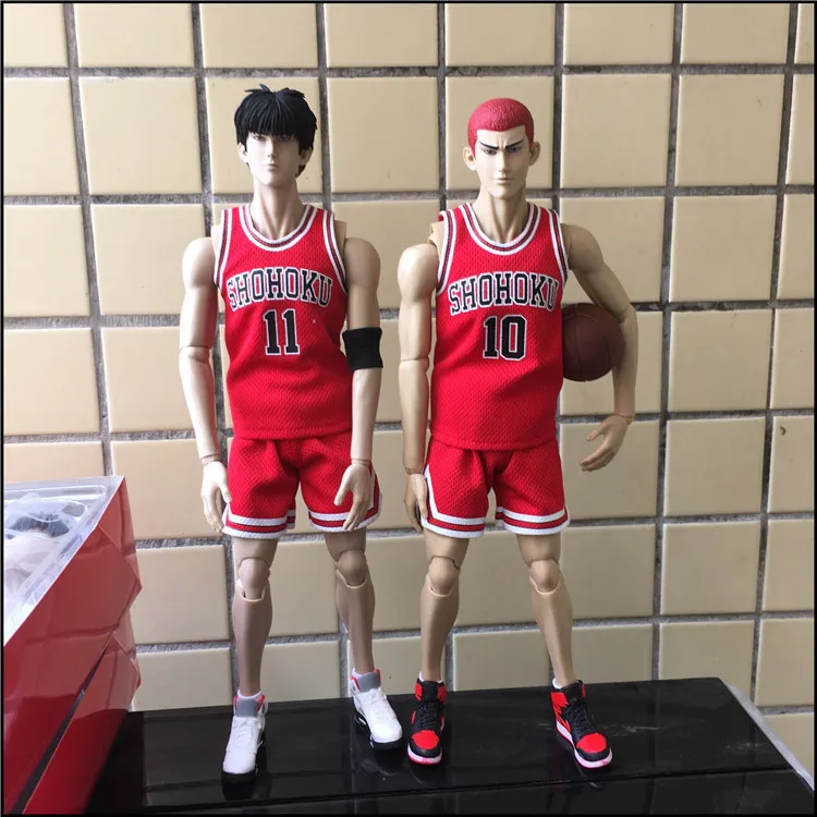 30cm Rukawa Kaede Hanamichi Sakuragi SLAM DUNK 1/6 scale PVC Toys Kids Action Figure model toys for boys Basketball lovers | Игрушки и