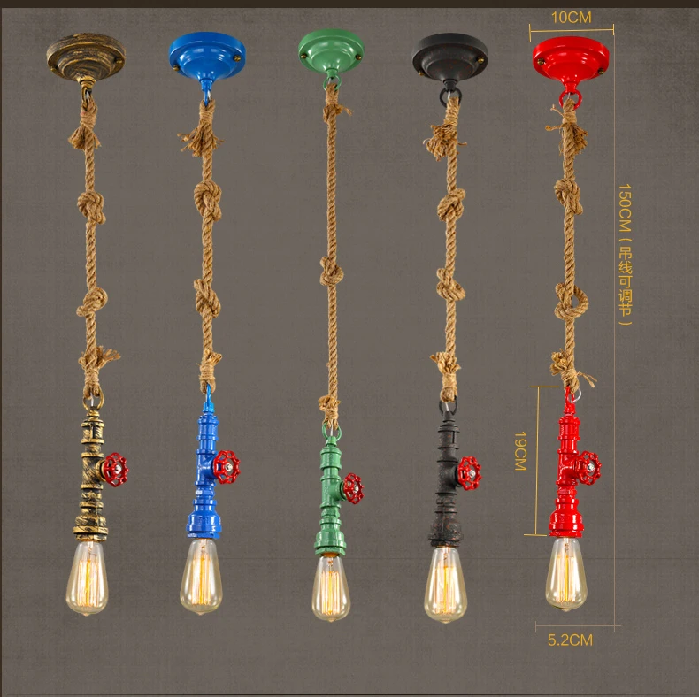 Американские промышленные подвесные светильники в стиле ретро Лофт