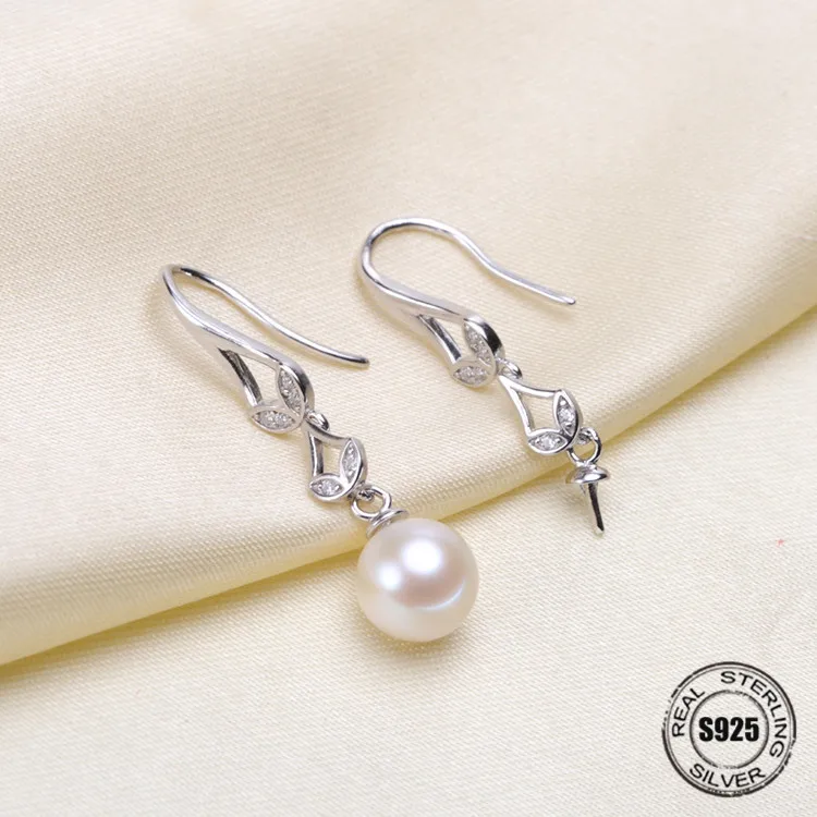 Серьги-гвоздики из серебра 925 пробы с жемчугом | Украшения и аксессуары