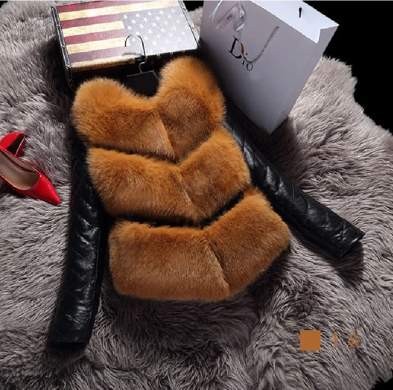 Меховая куртка Лидер продаж Прямые продажи Длинная юбка из искусственного меха