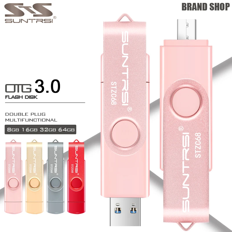 Suntrsi флэш-накопитель USB OTG High Speed 3 0 внешних накопителей для Android флешки