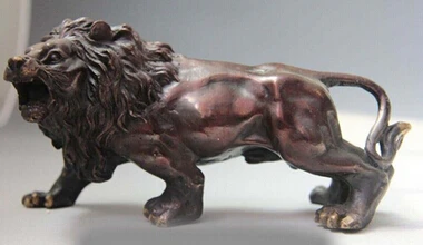 

Antique bronze Pure Copper Brass CHINESE crafts decor ation Asian China Folk Bronze cobre auspicioso esculpida Dog do