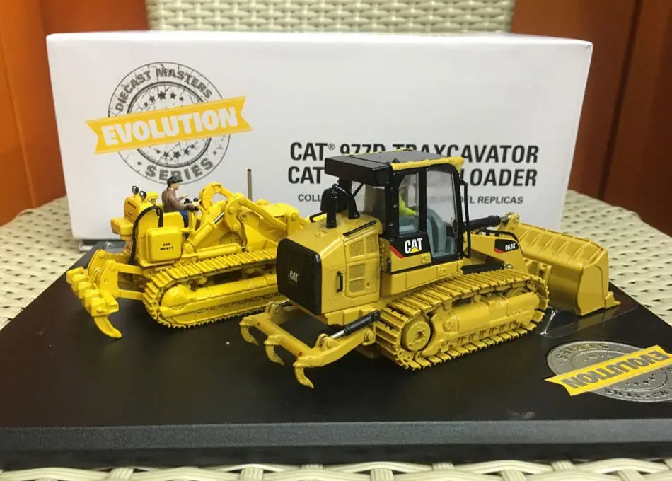 Гусеничный Экскаватор Evolution Cat 977D + 963K 1:50 бренд Diecast Masters DM85559|diecast toys|1/50 diecastcrawler crane |