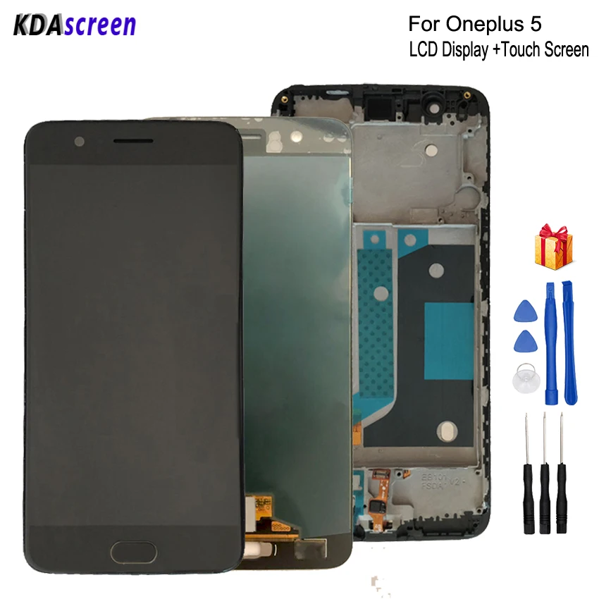 Оригинальный ЖК-дисплей для Oneplus 5 A5000 дигитайзер сенсорного экрана запчасти