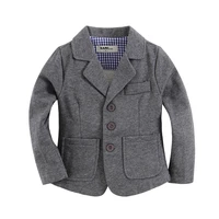 new arrival knitted cotton 100 toddler boy blazer solid grey
