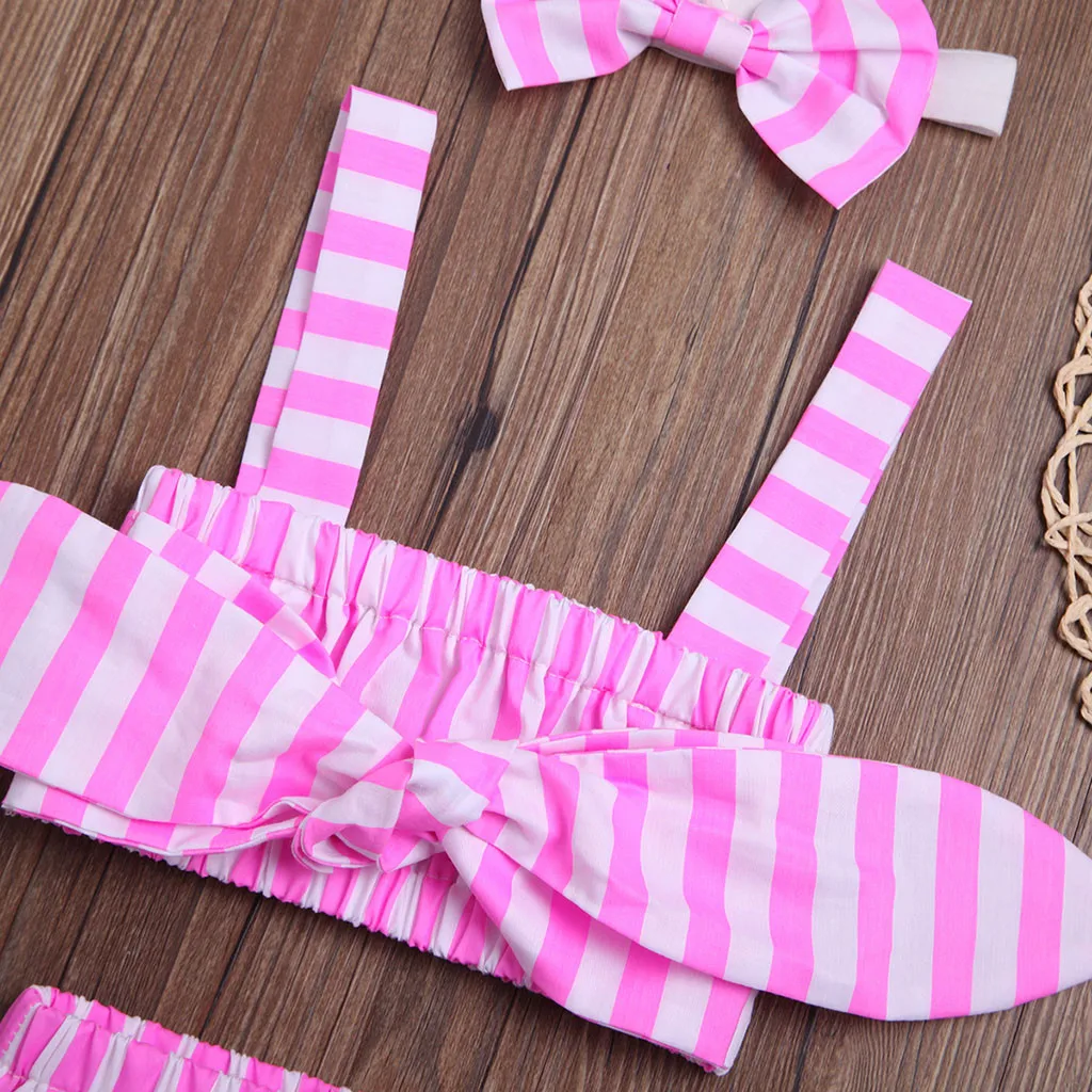 SAGACE летний комплект с бантом для младенцев топы + юбки повязки на голову