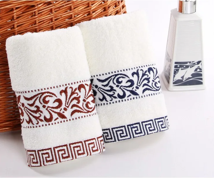 

2019 New High Quanlity Face towel --2pcs/set 34*74cm Cotton Towel Plain Dyed Toalhas Face towel Solid face care breathable