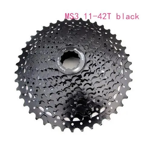 MS3 11-42T black Sunracing 10 скоростей CSMS3 CSMX3 11-40 t/11-42/11-46 t mtb велосипед свободные колеса кассета широкое соотношение mtb велосипед кассета - Цвет: MS3 11-42T black