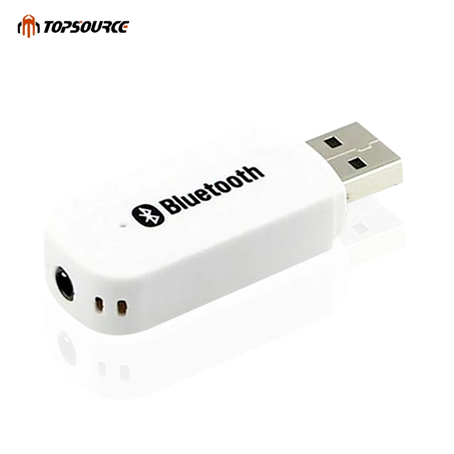 TOPSOURCE USB Aux Bluetooth автомобильный комплект аудио приемник адаптер 3 5 мм один выход