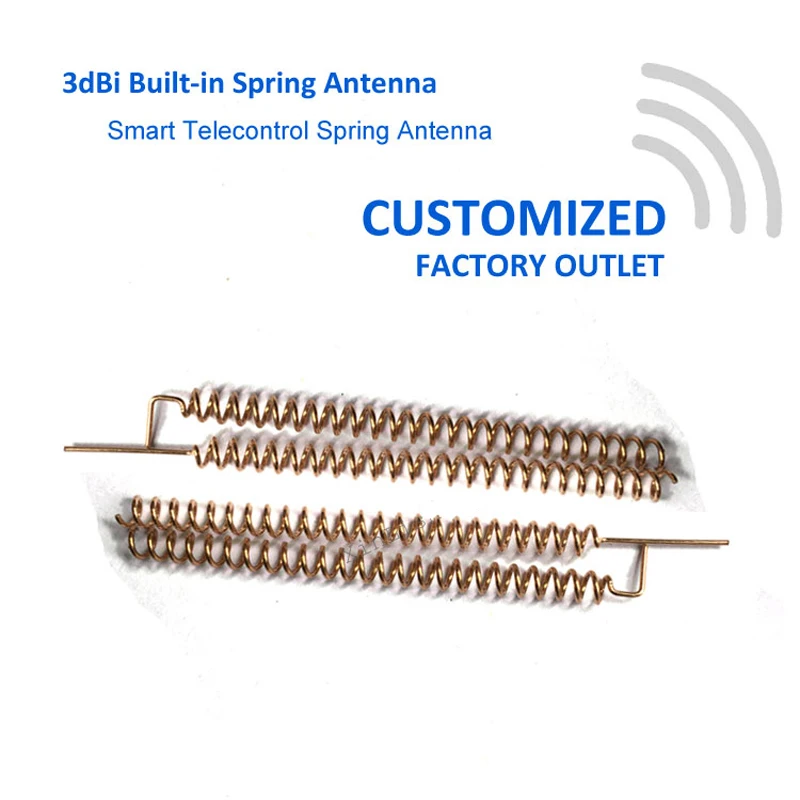 433MHZ 3dbi internal PCB welding copper coil spring antenna 433 helical 50PCS/batch | Мобильные телефоны и аксессуары - Фото №1