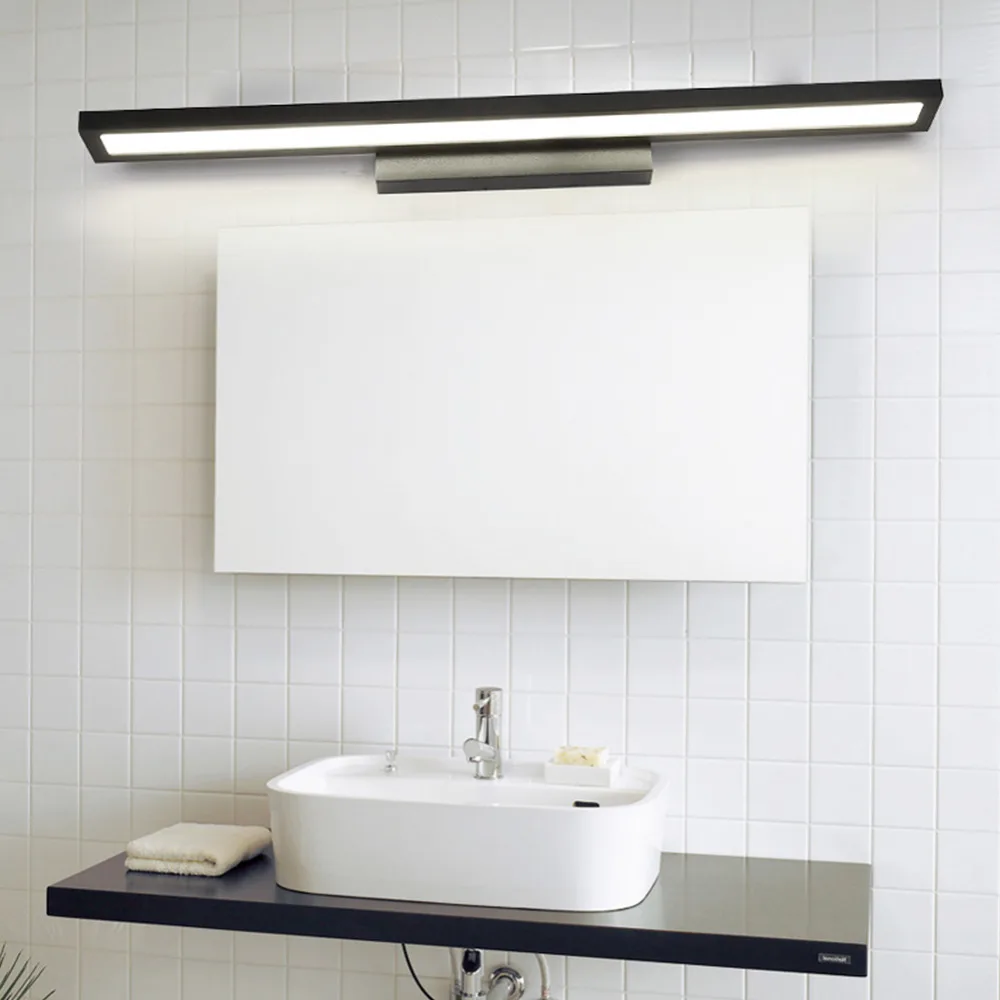 Современный настенный светодиодный светильник с зеркалом для ванной комнаты 12