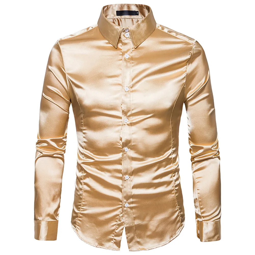 Индивидуальная мужская формальная тонкая рубашка с длинными рукавами топ блузка