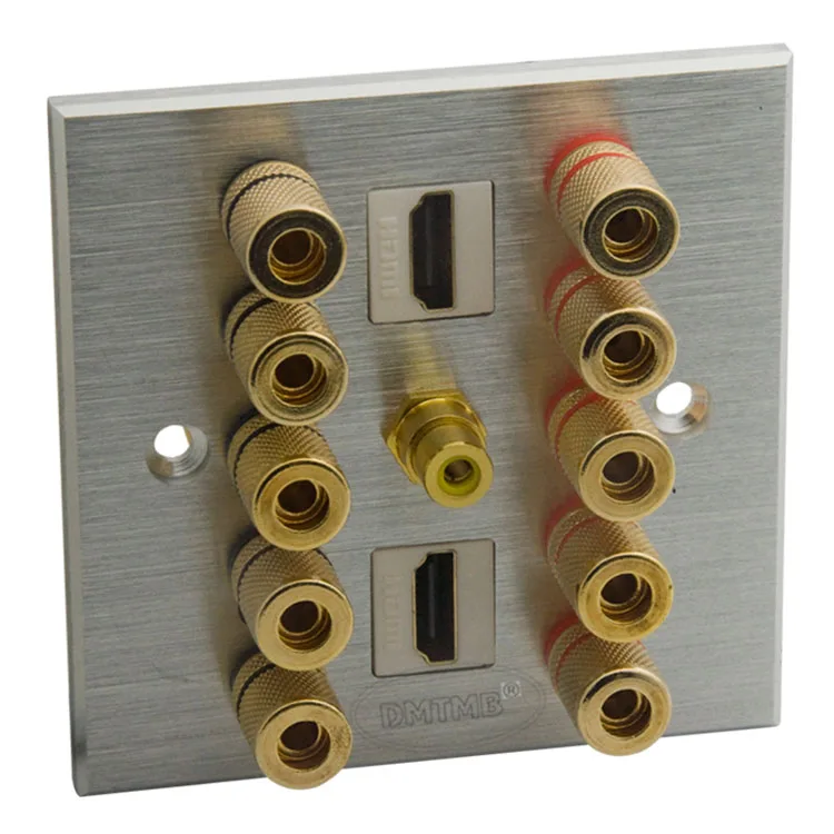 

Алюминиевый 5,1 с 2 X HDMI динамиками банан звуковая коробка настенная пластина