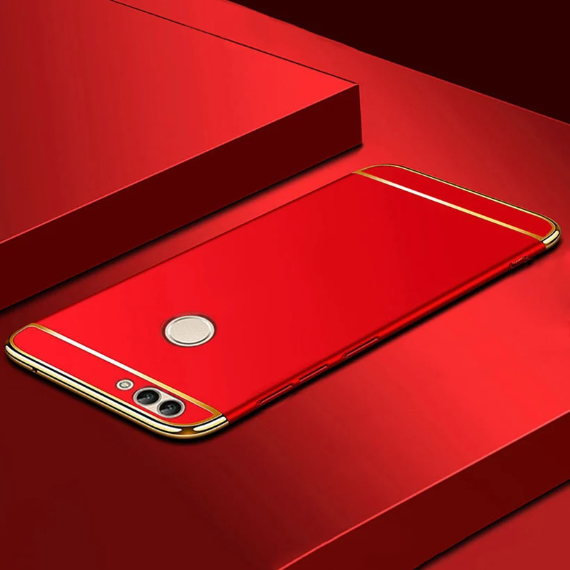 Red Чехол для huawei P Smart чехол для huawei P Smart Y6 Y7 Pro Y9 Honor 9 Lite 8C 8X P30 Pro 9i P10 P20 Lite Pro крышка - Цвет: Red