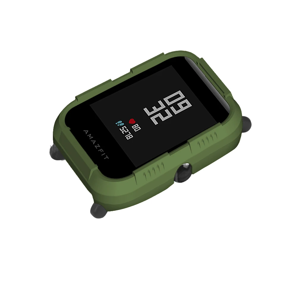 Смарт аксессуары Amazfit Bip ремешок PC чехол оболочка силиконовая рамка Защитная Для