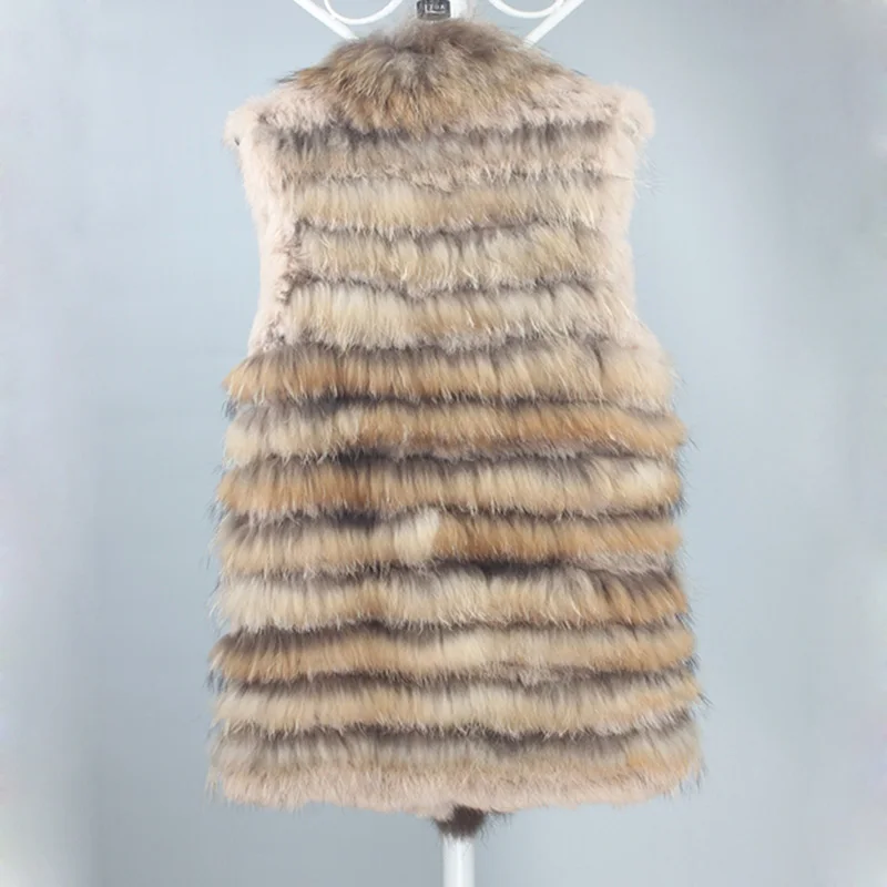 Новинка 2017 женский жилет из натурального кроличьего меха с капюшоном модный