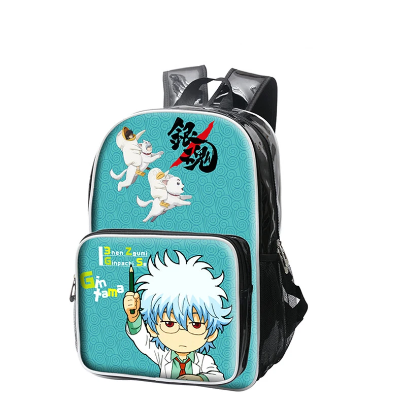 Gintama Забавный принт косплей для студентов повседневная школьная сумка из ПУ