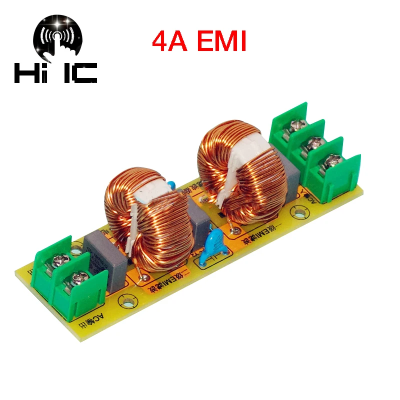 Двухступенчатый Гибридный электрофильтр EMI 2A 4A 15A высокочастотный блок питания с