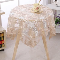 simple household home wedding hotel decor lace table cloth anti scald dust free table cloth dinning tea coffee table towel cover