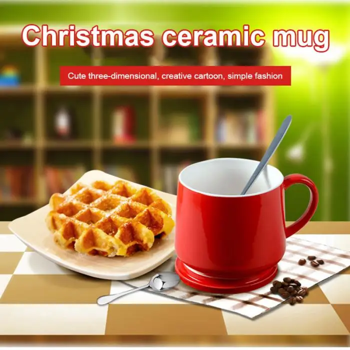 Christmas Cup Mug 3D Animal Ceramics Cute Cartoon For Coffee Milk Tea Home Office TT-best