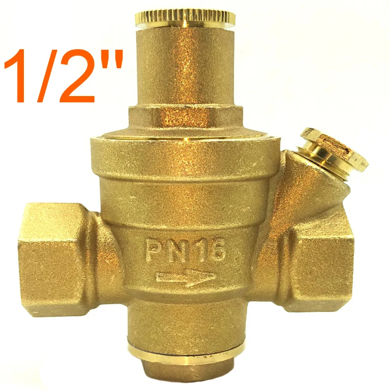 Регулятор давления воды (prv) 1/2 &quotBrass DN15 без манометра клапан поддержания