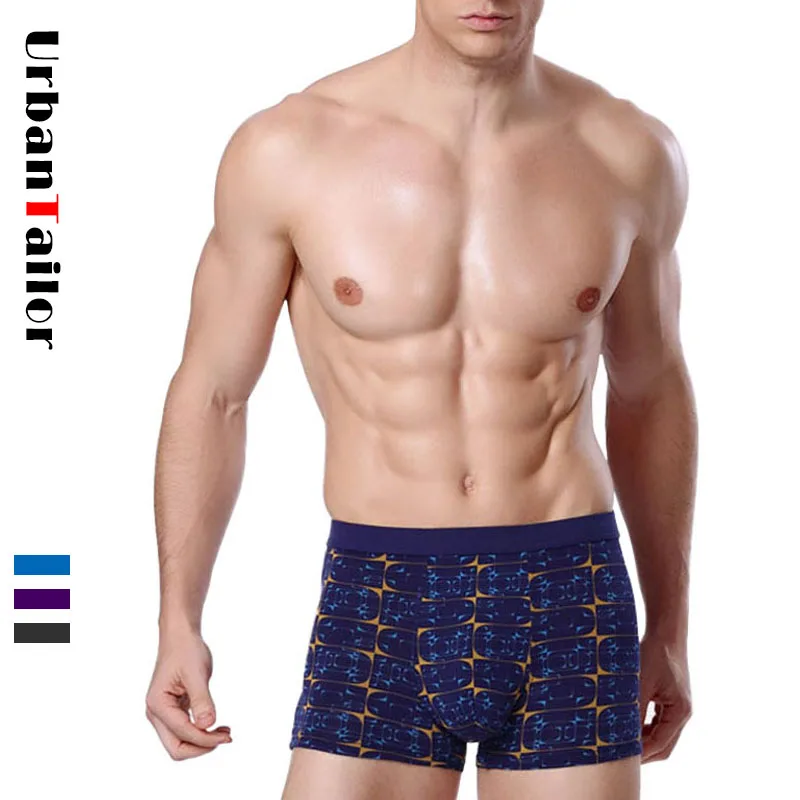 Бренд мужской underwear боксер мужские боксеры шорты брюки мужчины шины дышащий
