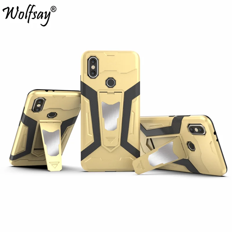 Xiaomi Mi A2 Case 6X Cover Armor Magnetic Car Holder For Hard Silicone Wolfsay |