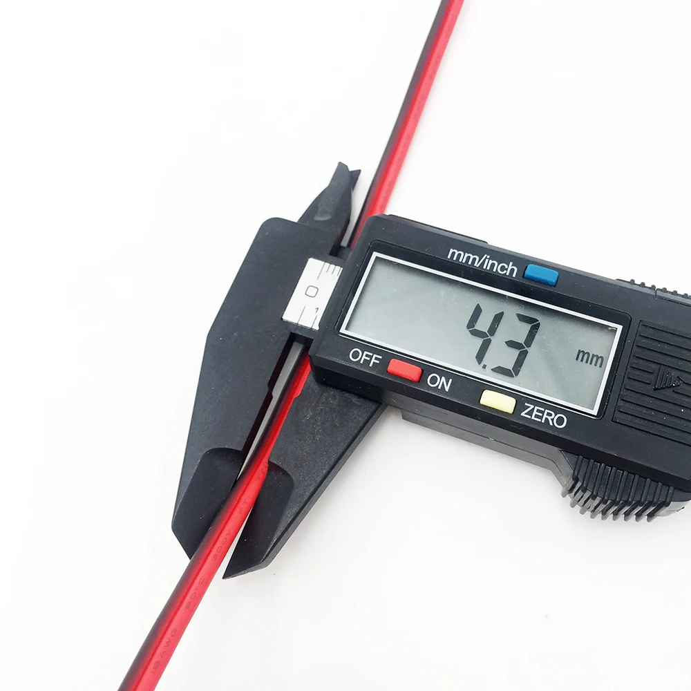 18 AWG 2PIN черный + красный медный Электрический провод Луженая Медь изолированный