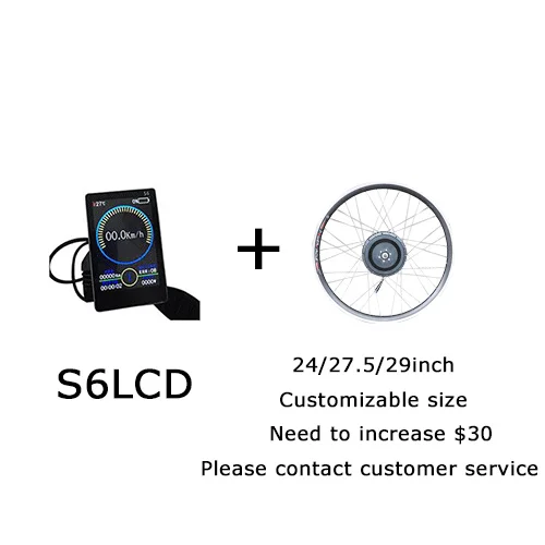 SLCD 24 27.5 29 INCH 36 в 250 Вт E набор для переоборудования велосипеда 2" 26" 700C Мотор колеса велосипеда электрический велосипед MTB дорожный велосипед комплект для переоборудования bicicleta электровик - Цвет: SLCD 24 27.5 29 INCH