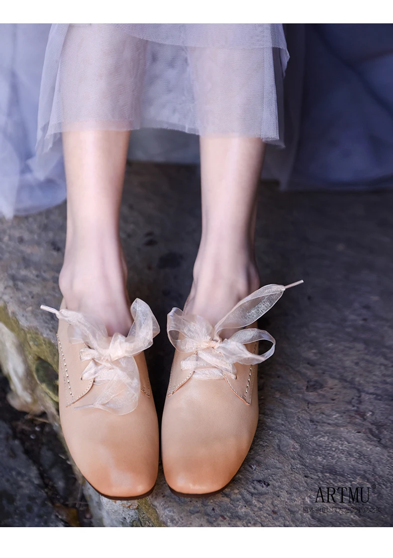 Careaymade-оригинальная весенняя обувь на мягкой подошве из овечьей шнуровки