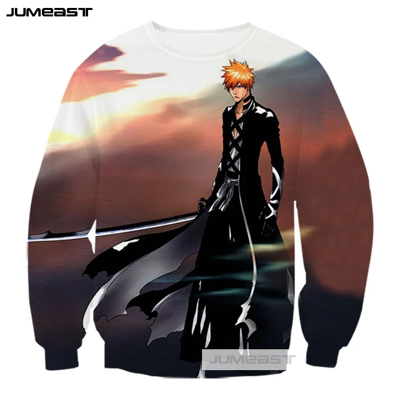 Jumeast Новое поступление японского аниме BLEACH 3d принт мода харадзюку хип хоп