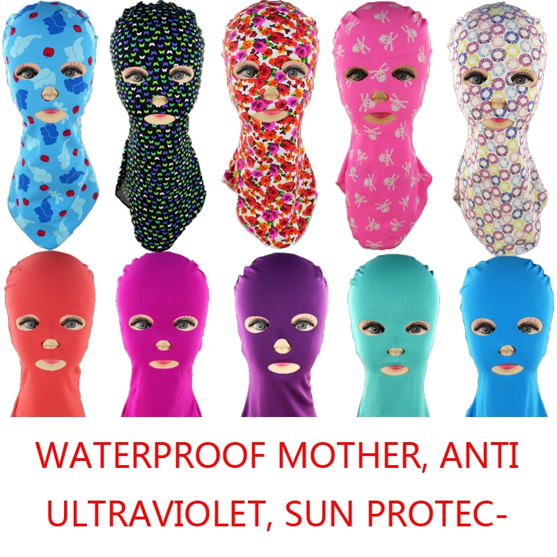 Цель Водонепроницаемый Женская шапочка для плавания УФ-защита от солнечных