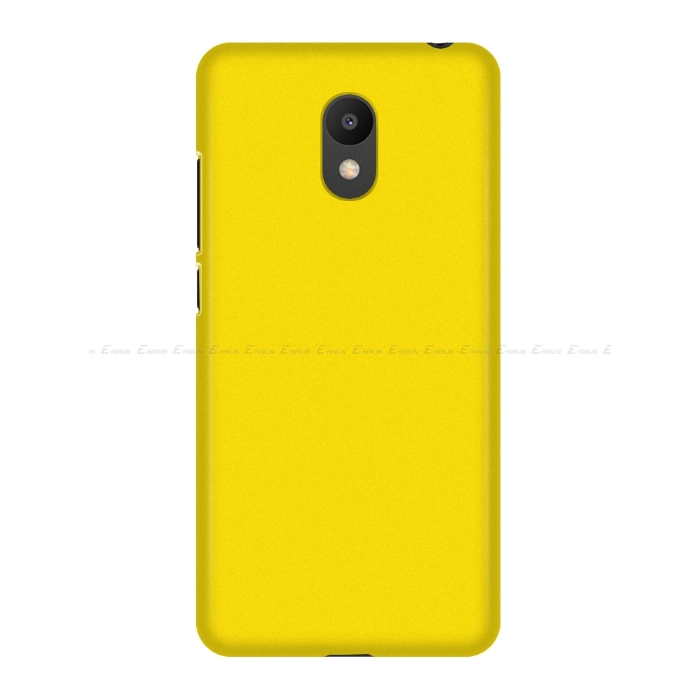 Ультратонкий матовый жесткий чехол для телефона Meizu M6 M5 M5s M5c M3s M3 Note Mini Max Пластиковая Задняя крышка из поликарбоната - Цвет: Цвет: желтый